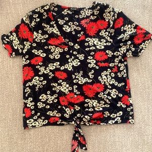 Madewell flower short sleeve